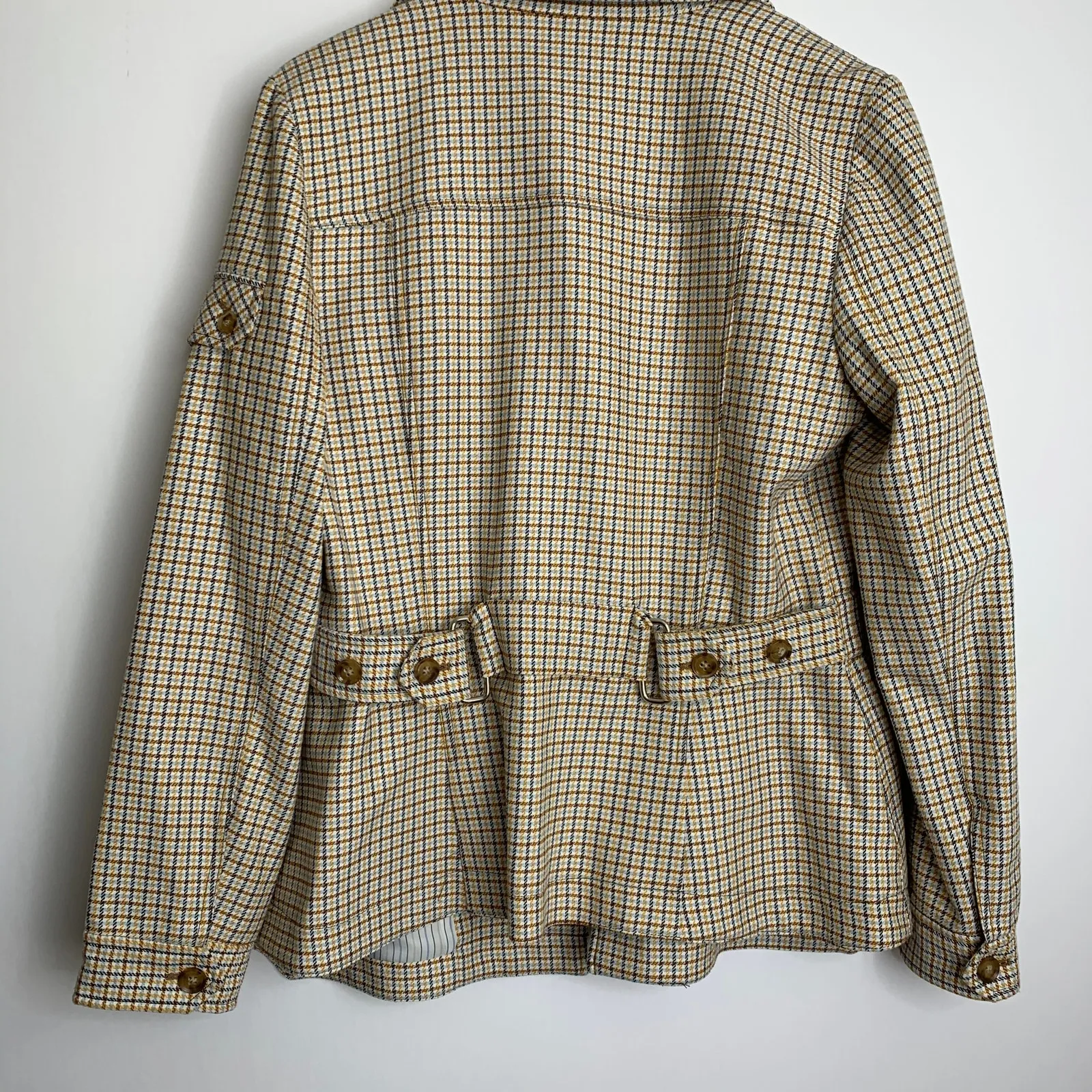 Veronica Beard Check Camp Plaid Button Up Jacket Womens 6 New - Image 12