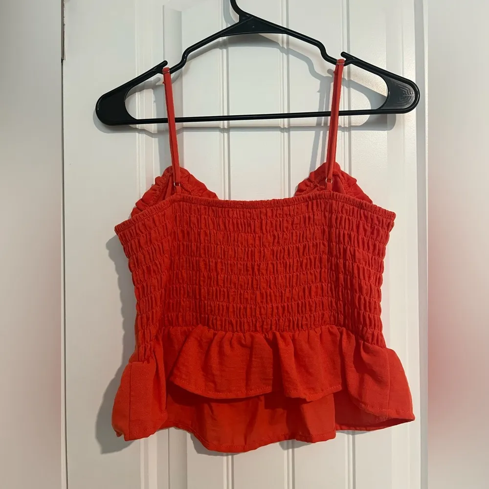 Sienna Sky Red Ruched Camisole Top - Image 5