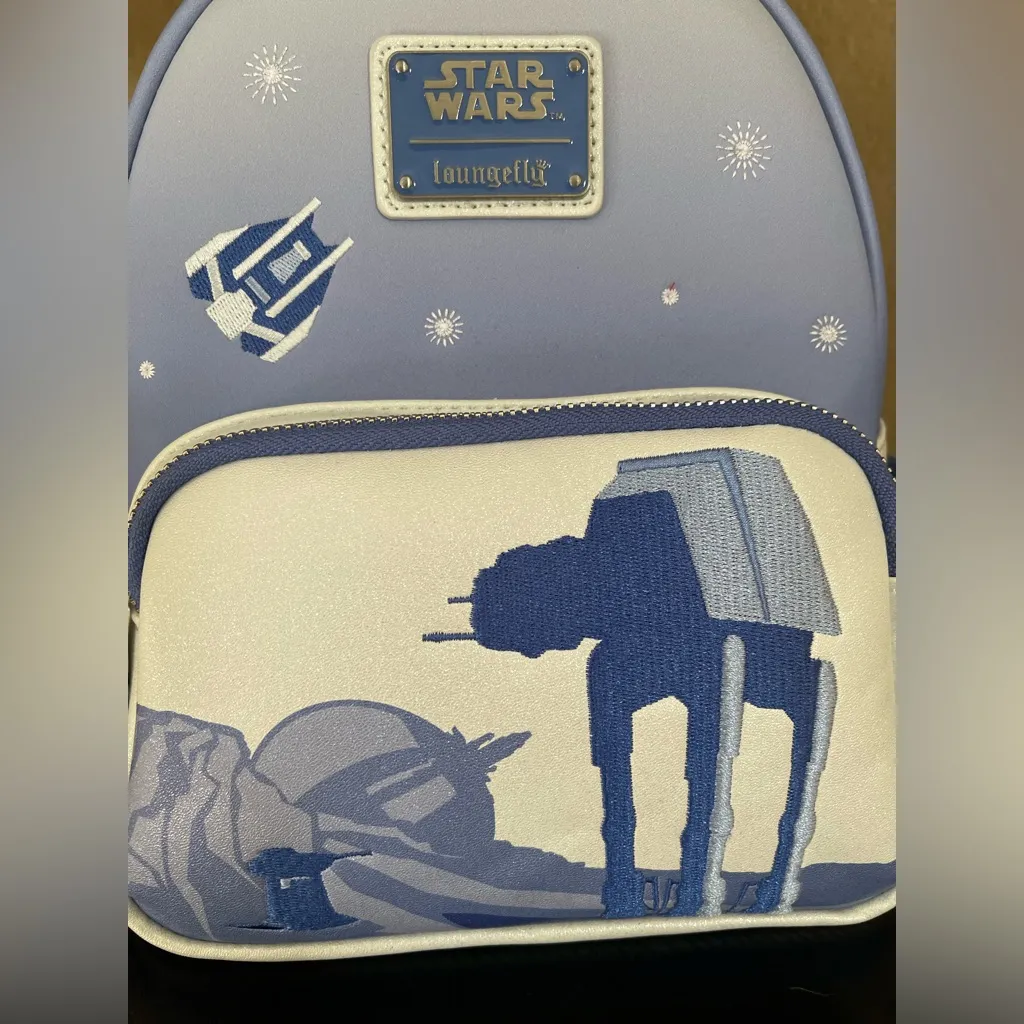 NWT Disney Parks Loungefly Star Wars Hoth Echo Base AT-AT Mini Backpack - Image 5
