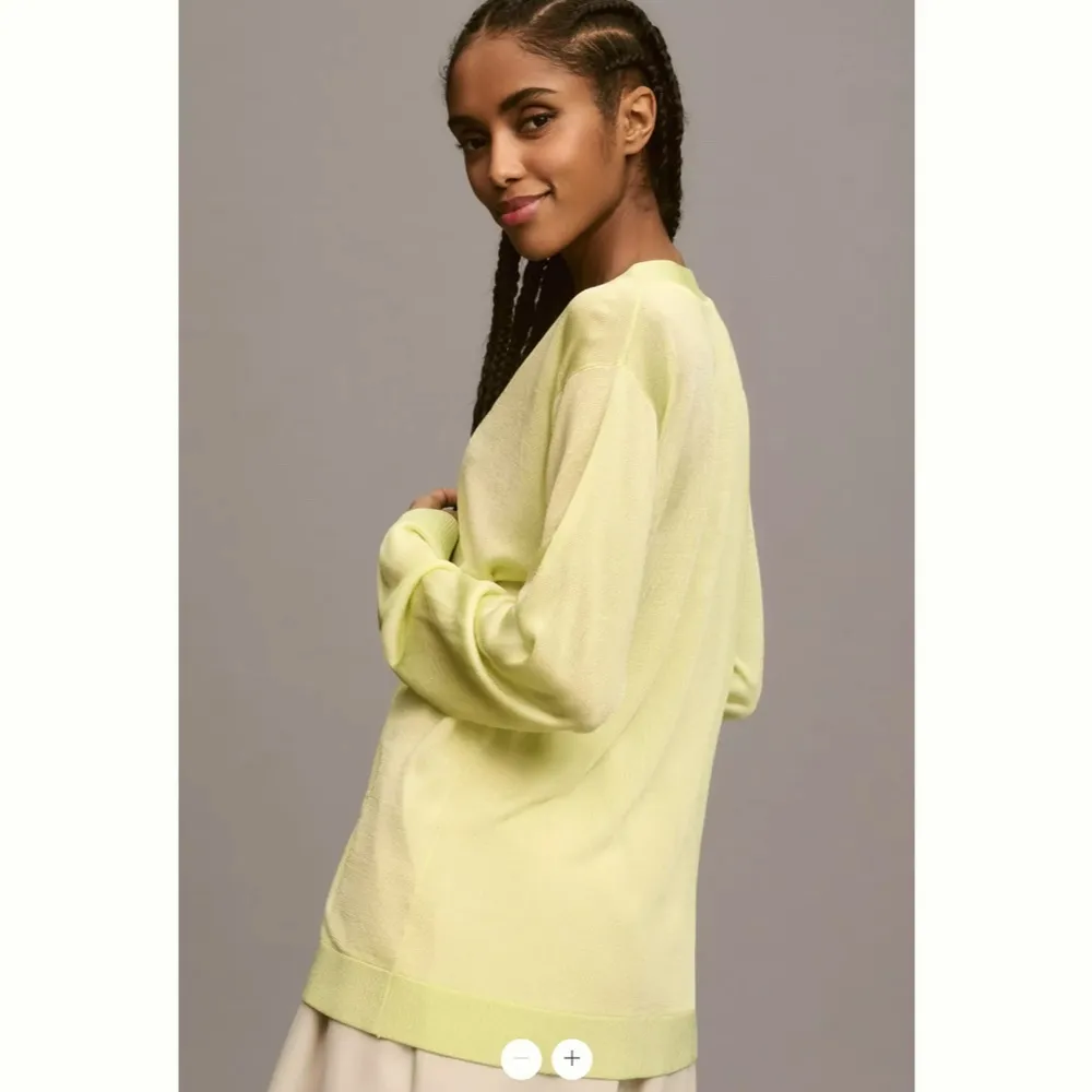 Anthropologie Maeve Sheer V-Neck Cardigan Sweater - Image 3