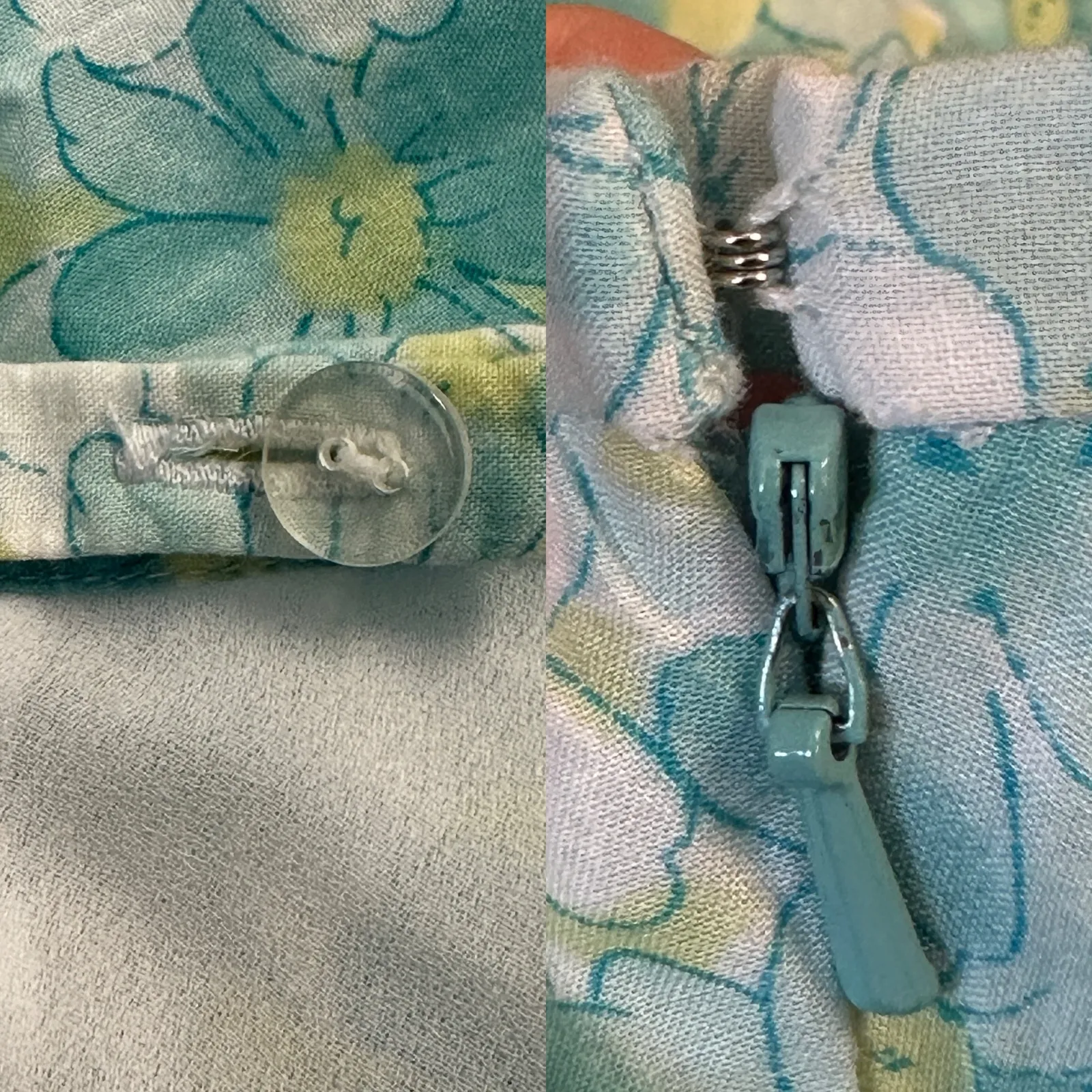 Tyler Boe Aqua Daisy Floral Midi Skirt Cottage Fairy Coastal Granddaughter Sz 8 Blue - Image 9