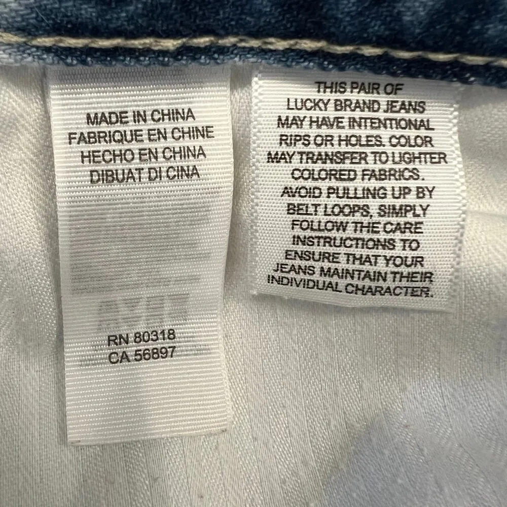 Lucky Brand The Cutoff bleached raw hem denim jeans shorts Size 6/28 - Image 14