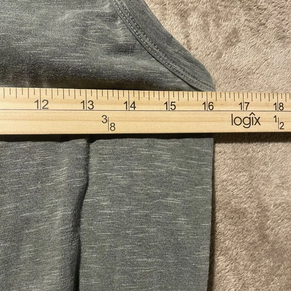 Revolve Sundry Dress Sz 2 S Sleeveless U Neck Olive Green Ruched Side Cinched US - Image 7