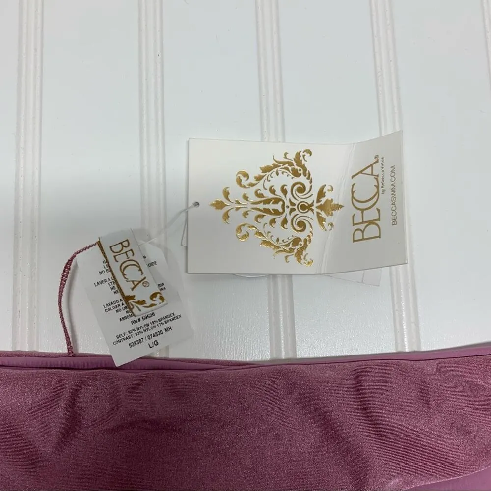 Becca Swim Reversible NWT Bikini Bottom Sz Large - Image 6