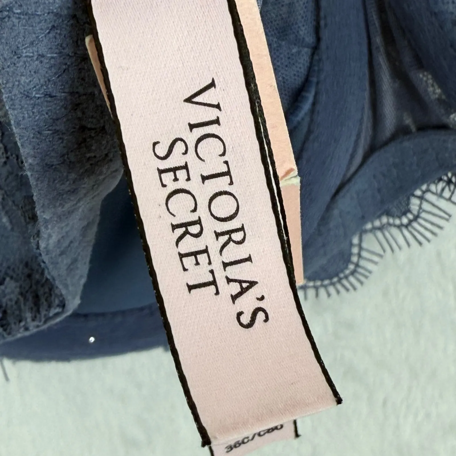 Victoria's Secret Dream Angels Lace Push Up Bra 36C Floral Blue‎ - Image 7