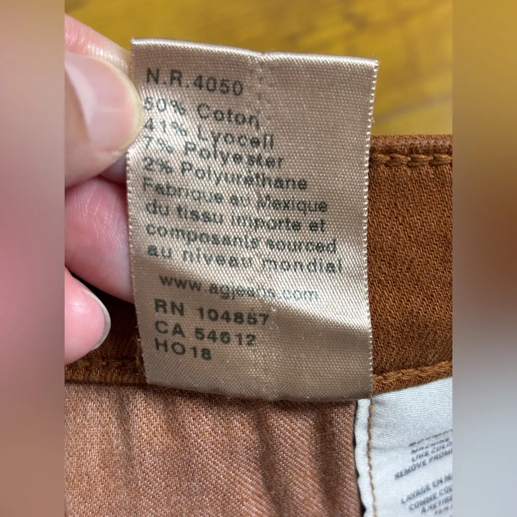 NWOT AG Adriano Goldschmied Women's 27 Brown Farrah High Rise Skinny Ankle Jeans - Image 5