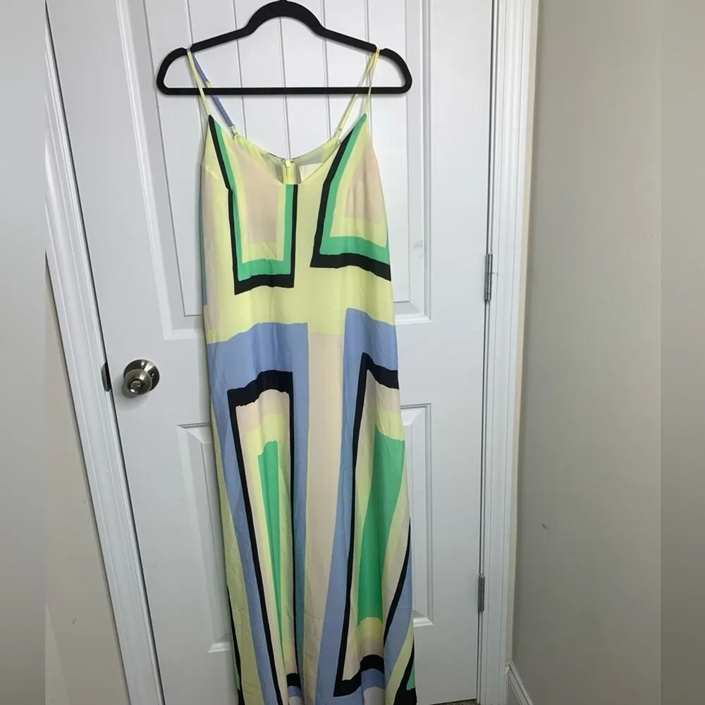 Anthropologie Maeve abstract sleeveless midi dress size small vacation beach‎ - Image 3