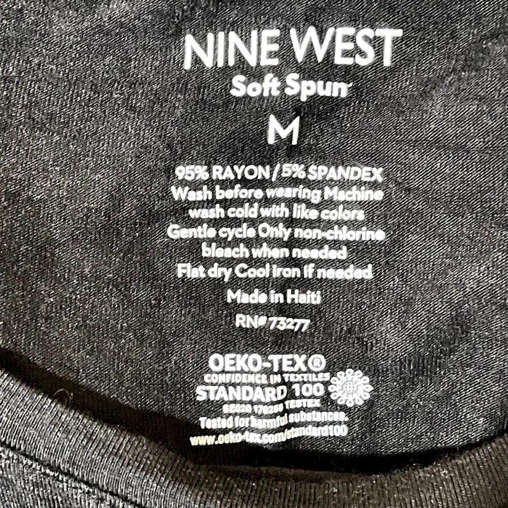 Nine West Year of the Spider Cold Band Tee Top Soft Spun Size M - Image 6