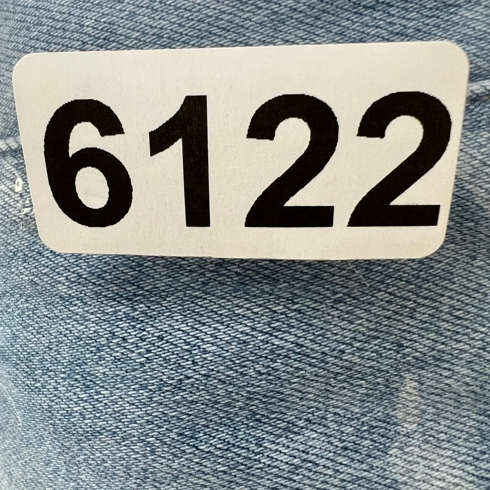 Hidden Los Angeles Women's Jeans 24 Light Wash Wide Leg Crop Raw Hem High Rise Blue - Image 7