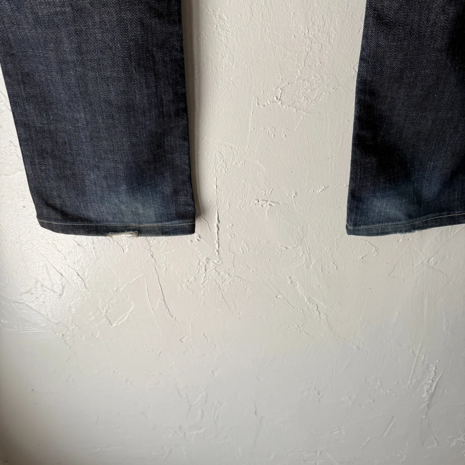 Dry Aged Denim Women’s James Jeans Size 28 Dark‎ Wash Straight USA Made - Image 6