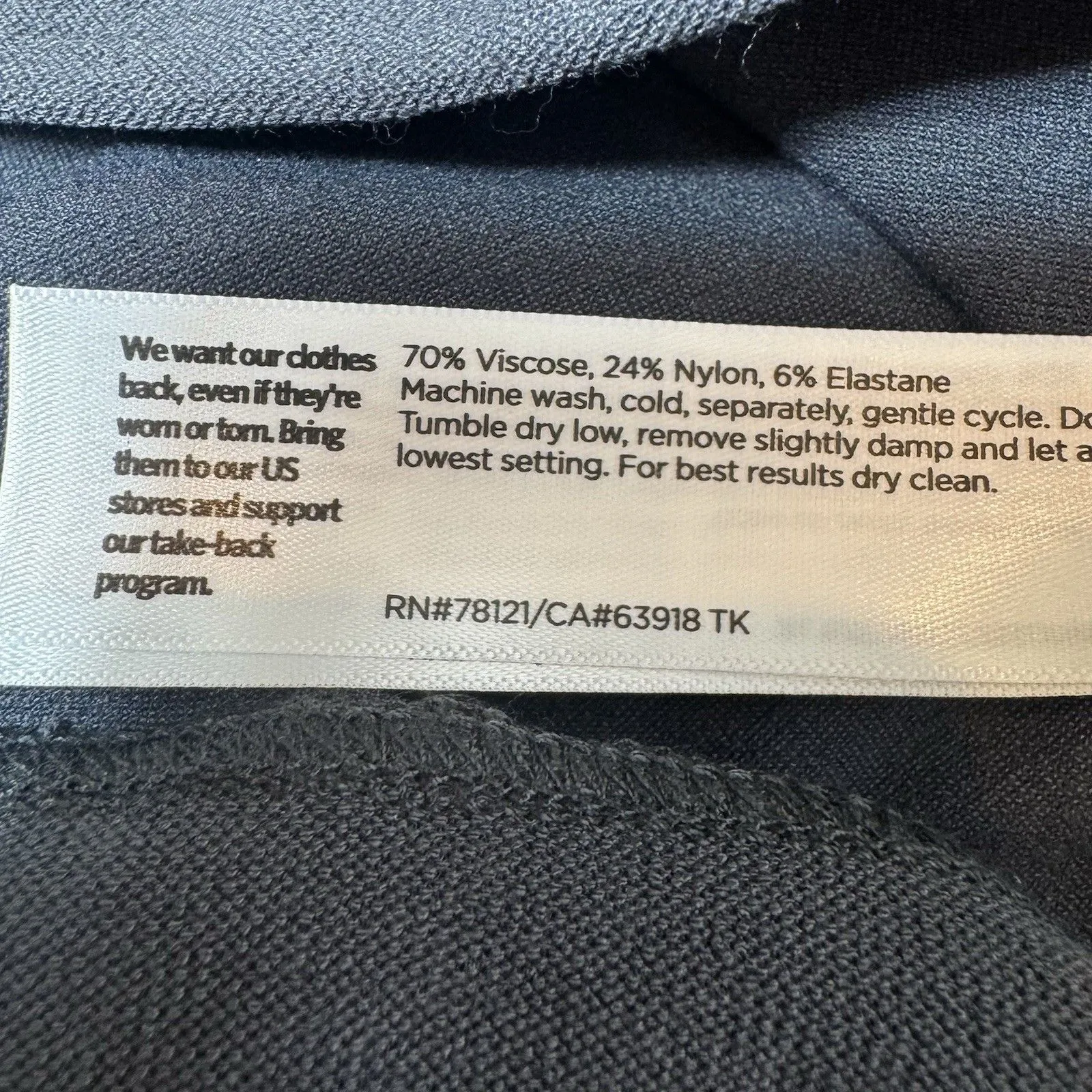 Eileen Fisher Washable Flex Ponte Slim Ankle Crepe Pants Size M Gray Career Work - Image 5