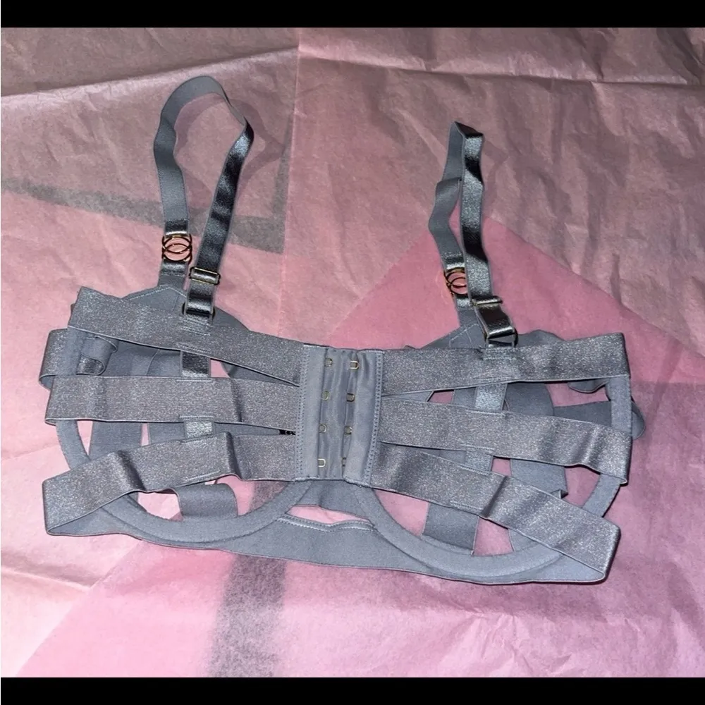 Victoria Secret Banded Strappy Cage Bra (32DDD)! - Image 4