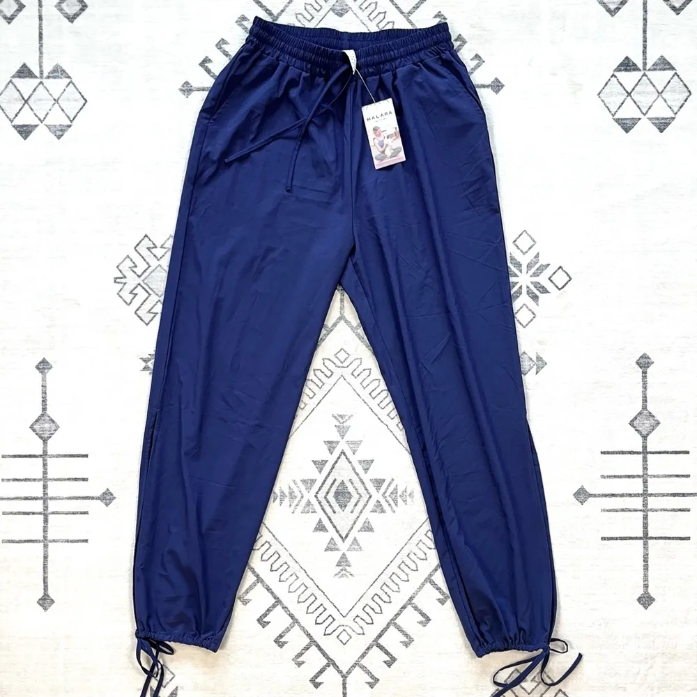 Breezeful High Waisted Drawstring Side Pocket Split Hem Joggers Small - Image 4