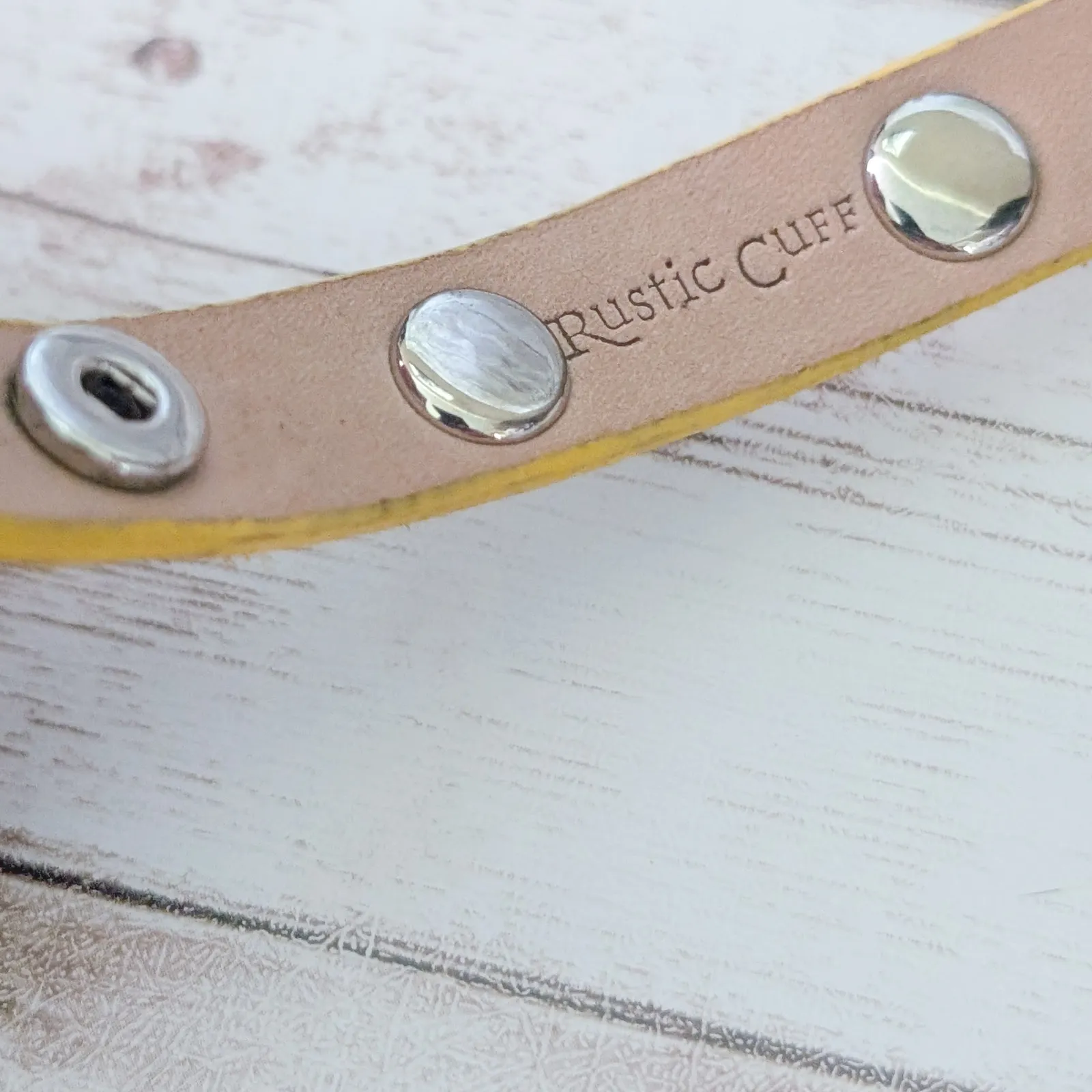 Rustic Cuff Wrap Bracelet or Choker Necklace - Yellow Animal Print - Image 7