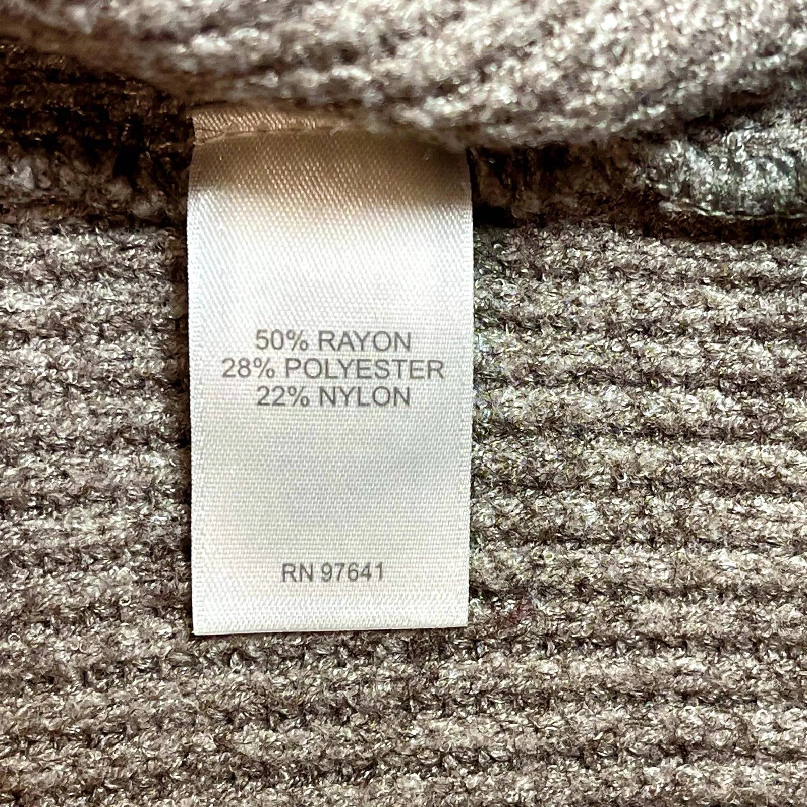 J. Jill | Taupe Waffle Knit Henley Style V - Image 10