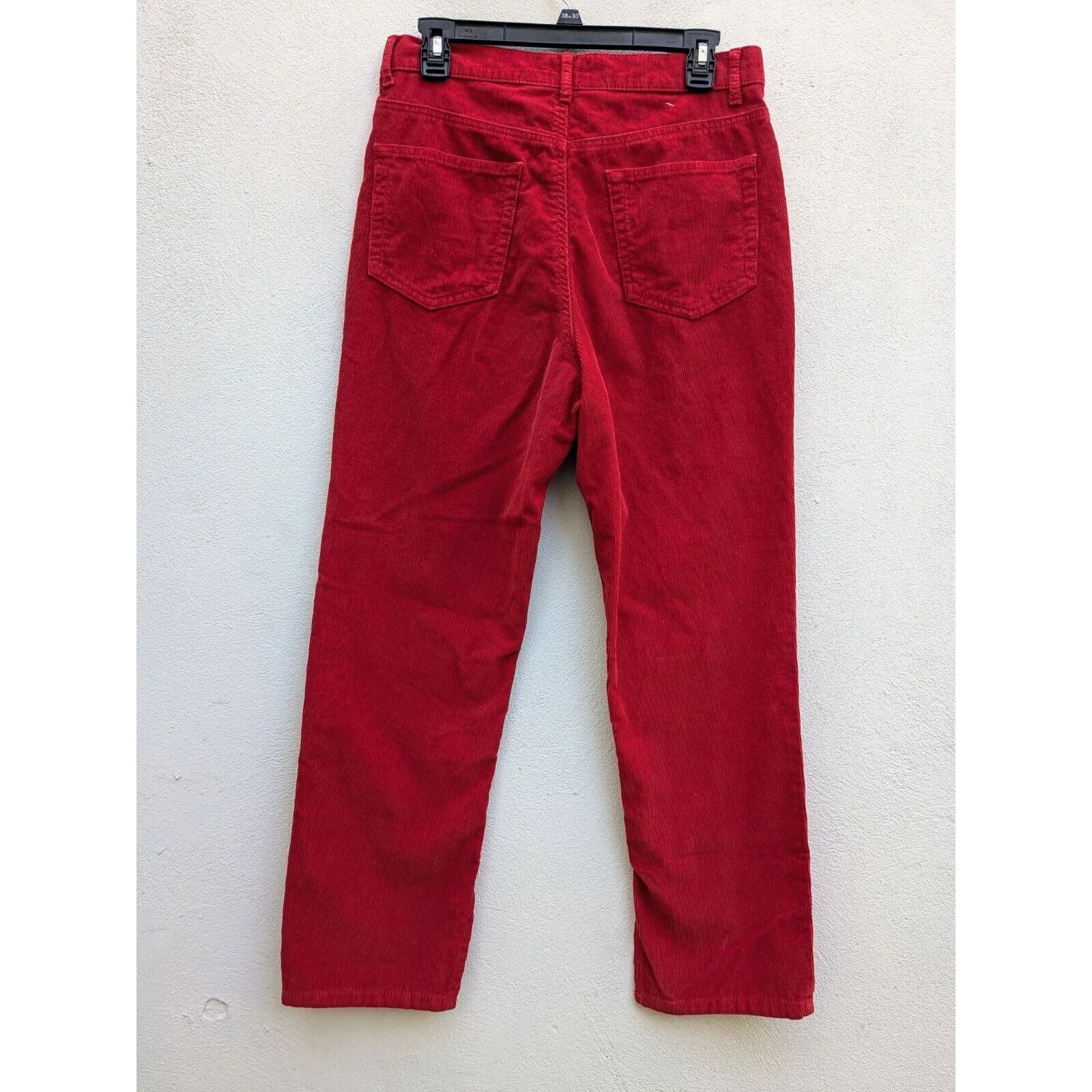 BDG Urban Outfitters Women's Corduroy Jeans Slim Straight Leg High Rise Red 29 - Image 13