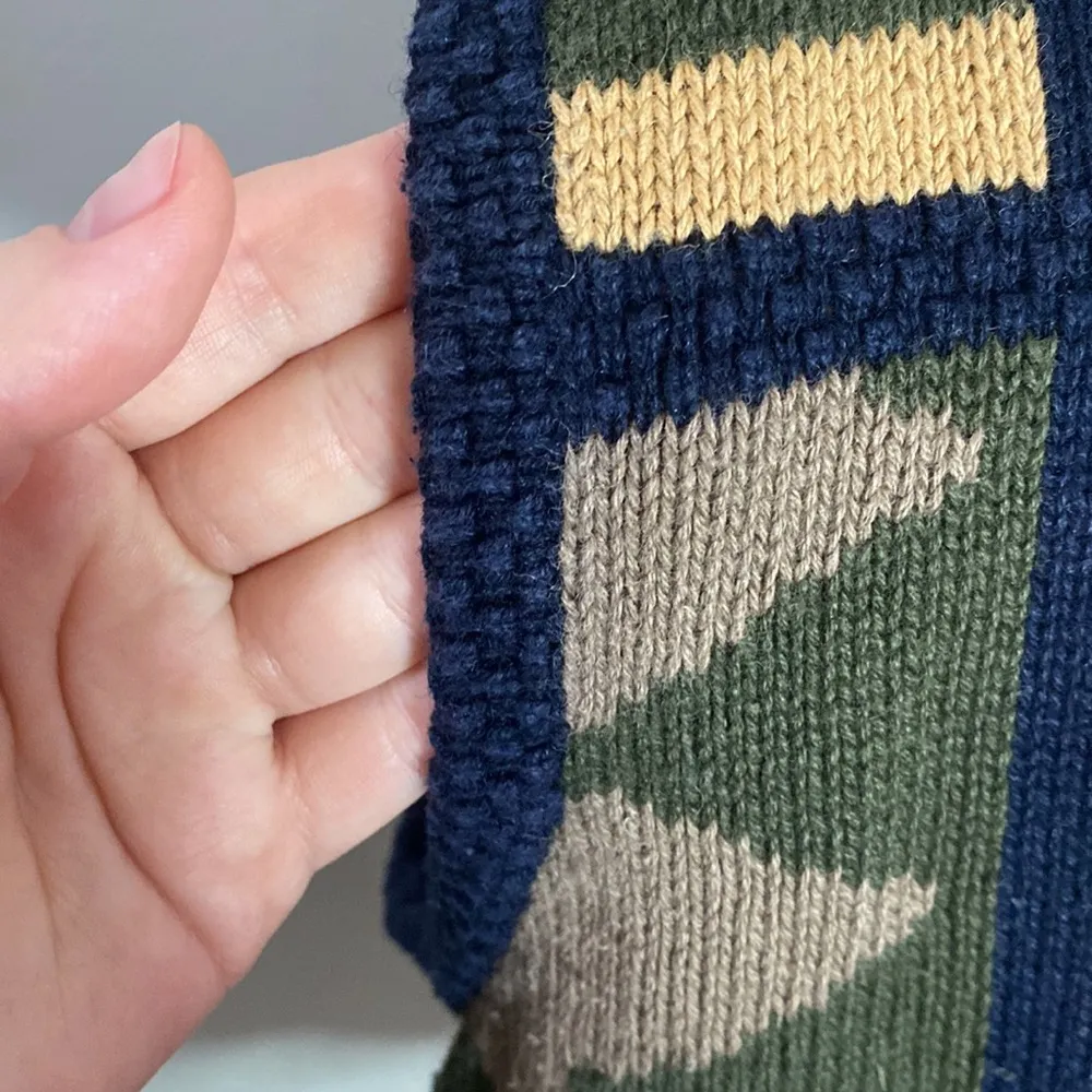 Vintage Christopher & Banks southwestern print grandpa buttoned sweater size XL - Image 7