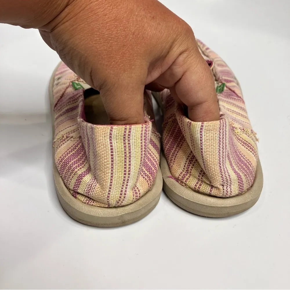 Sanuk‎ Donna canvas loafers multicolored size 11 - Image 4