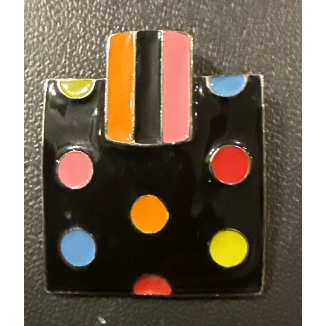 Retro Funky Lot Of 3 Colorful Enamel Necklace Pendants Going Out Fun - Image 2