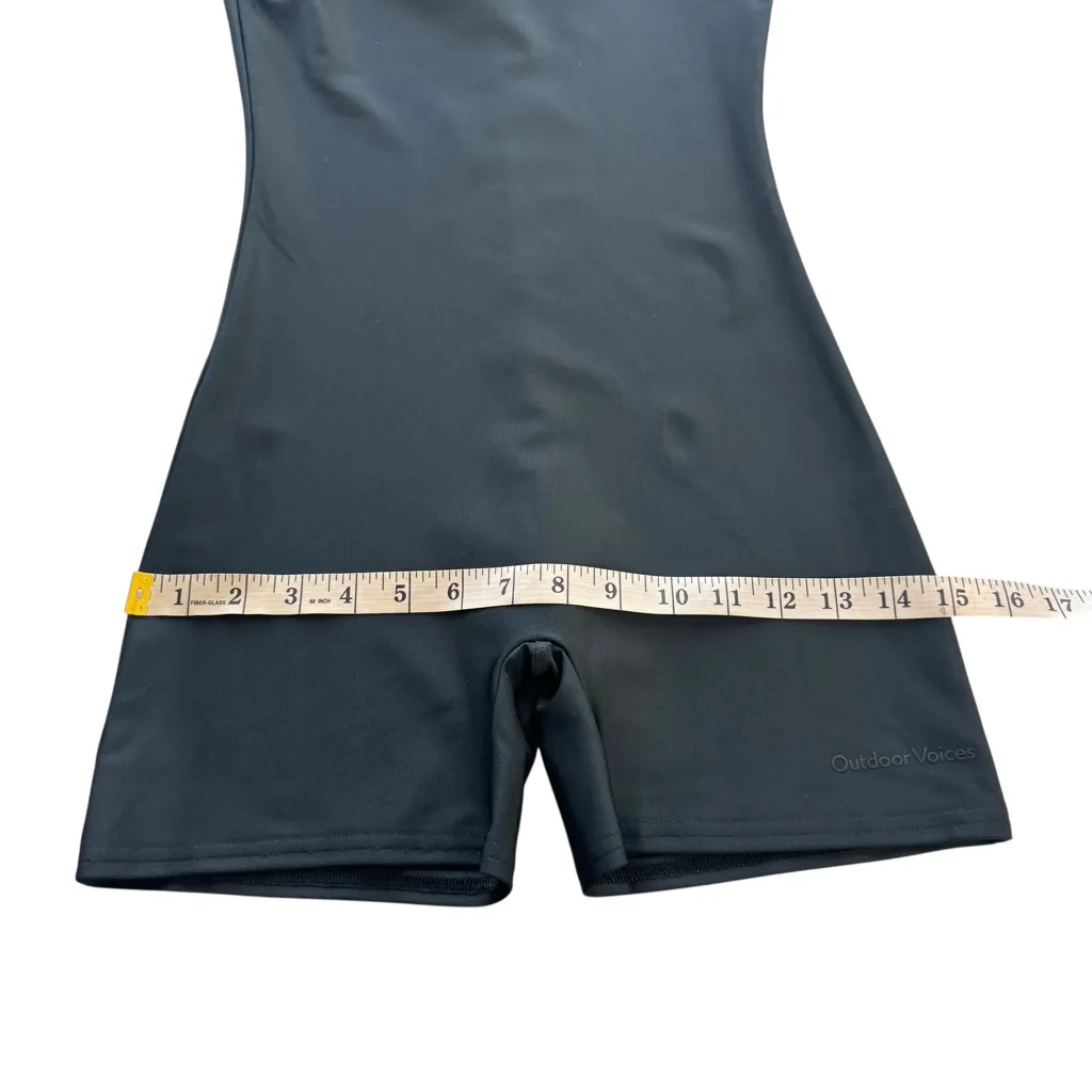 Outdoor Voices Beam 3.5” Shorts Bodysuit Black Long Sleeve Athletic Small S Yoga - Image 13