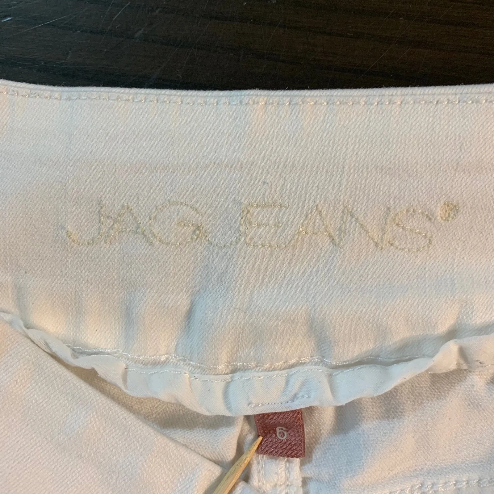 JAG Jeans Womens 6 High Rise Slim Ankle White Denim Jeans Resortwear Vacation - Image 6