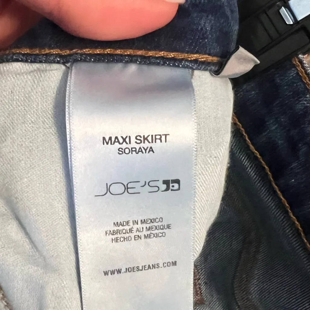 JOE’S Denim Maxi Skirt Soroya size 23 NWOT - Image 8