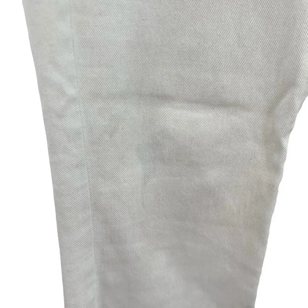 Mother Denim Looker Ankle Fray Jeans in‎ Glass Slipper White Size 26 - Image 9