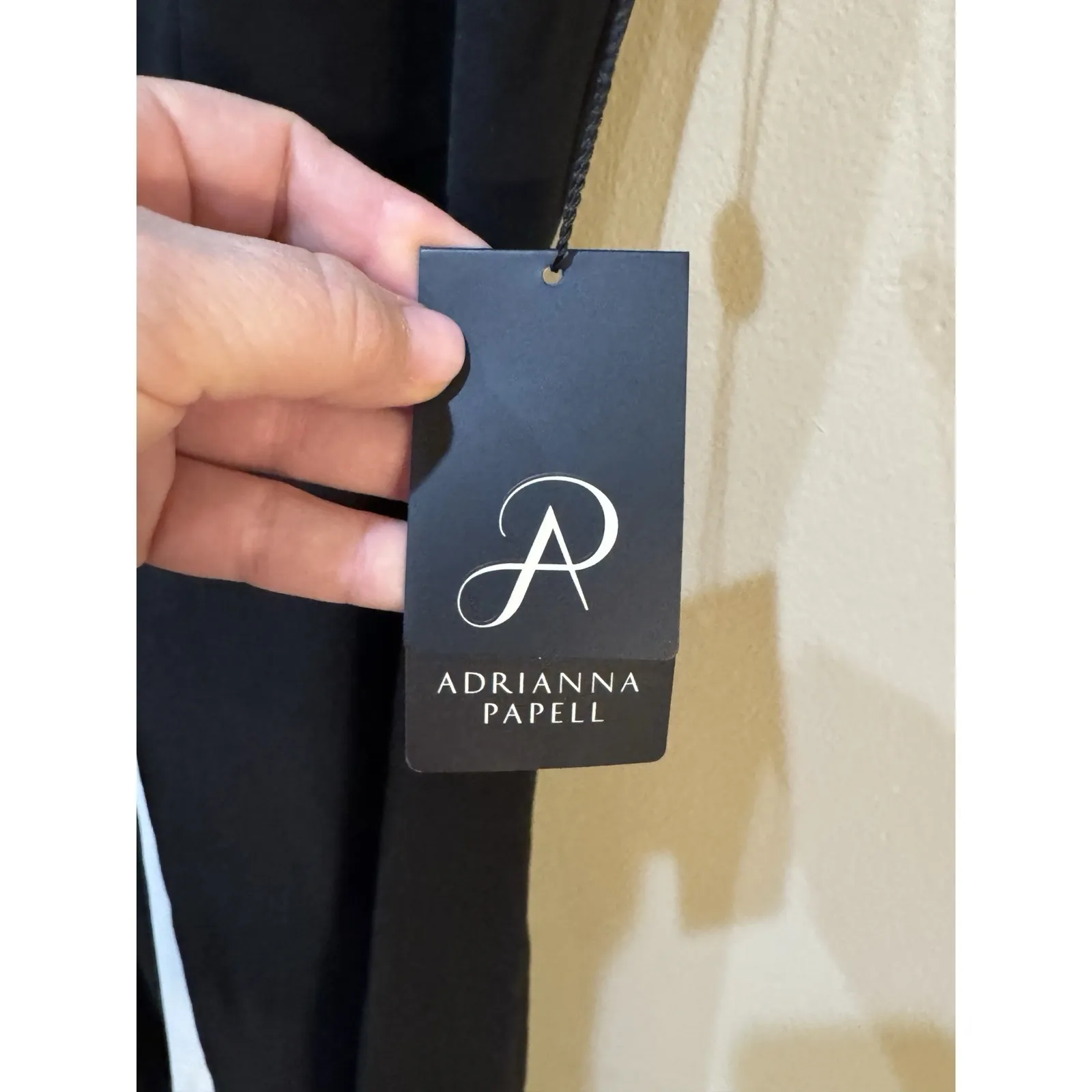 ADRIANNA PAPELL Colorblock Jumpsuit With‎ Skirt Overlay In Black Ivory Cocktail - Image 6