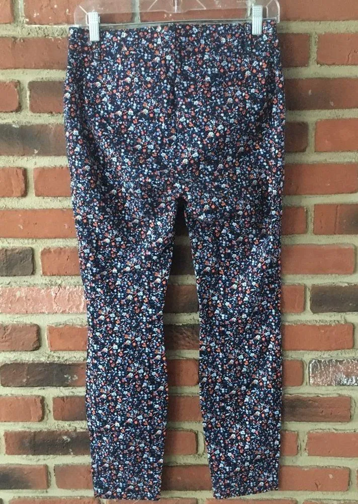 Gap Floral Skinny Ankle Pants sz 2 - Image 5