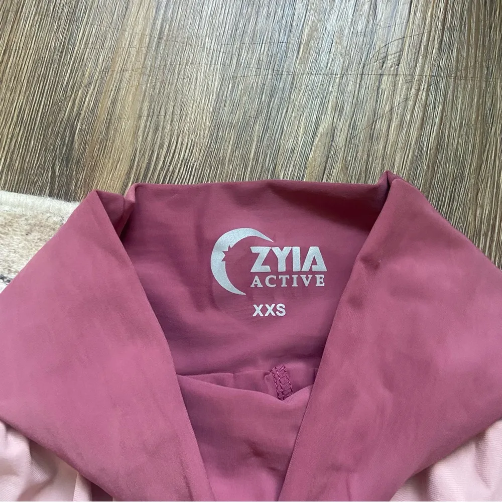 ZYIA Pink and Burgundy Shirts with Spandex - Image 3