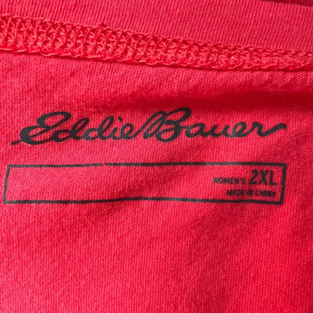Eddie Bauer Womens T-Shirt 2XL Cotton Lightweight Relaxed Comfort Everyday Wear - Image 6