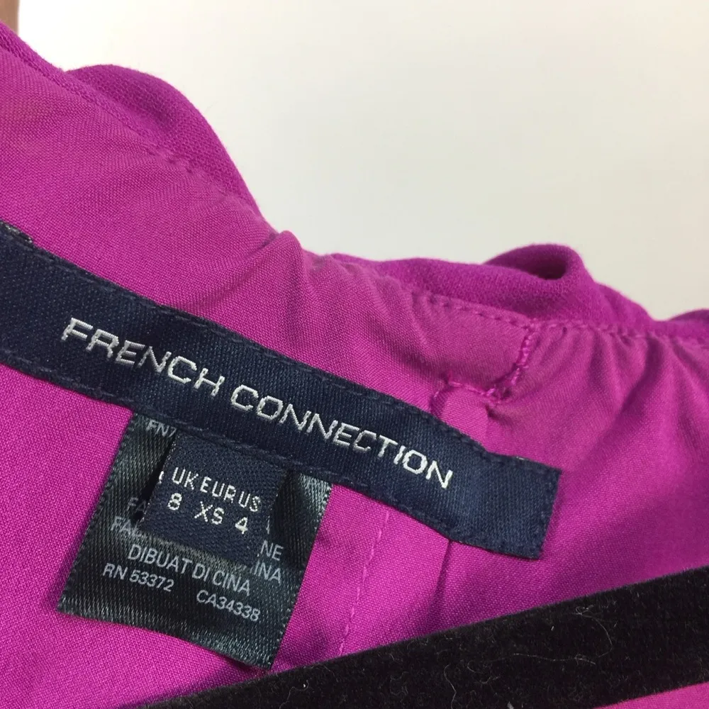 French Connection Whisper Light Off the Shoulder Ruffle Minidress Size 4 - Image 4