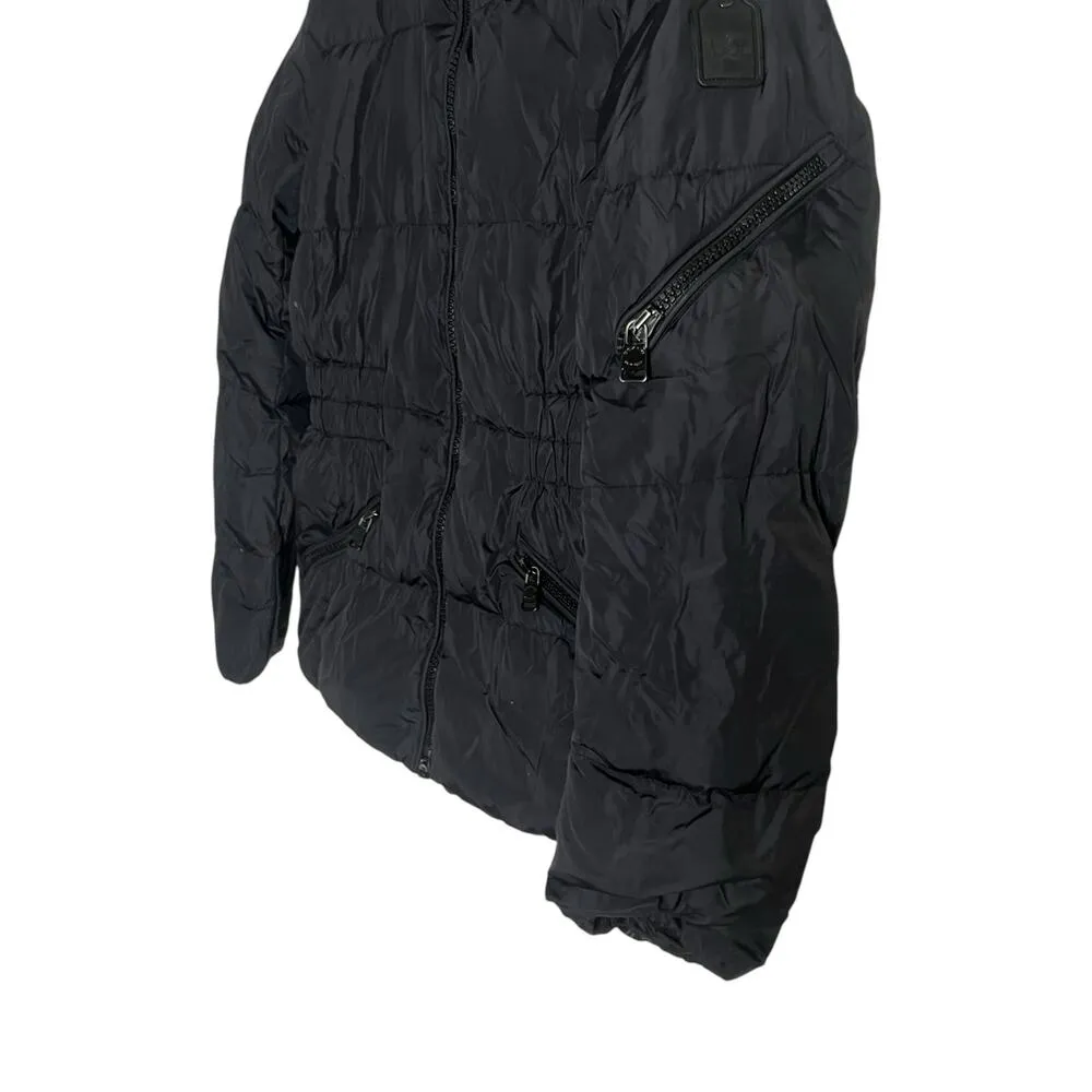 Coach Icon Black Zip Up Short Nylon Down Puffer Jacket Size Medium - Image 6