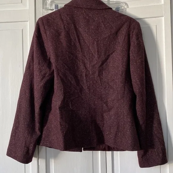 Made in Italy, wool blend structured blazer. EU44 Brown Size undefined - Image 7