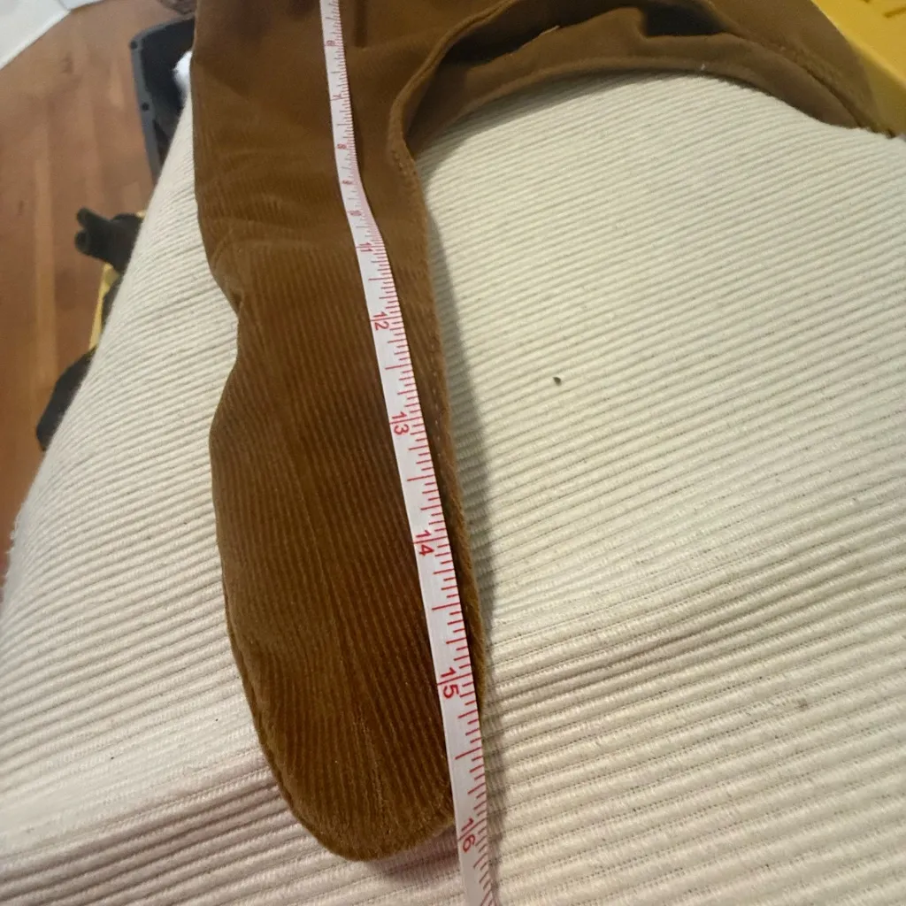 2 MERIT Corduroy Knot Bags – Camel Brown Boho Chic Handbags Tan - Image 3