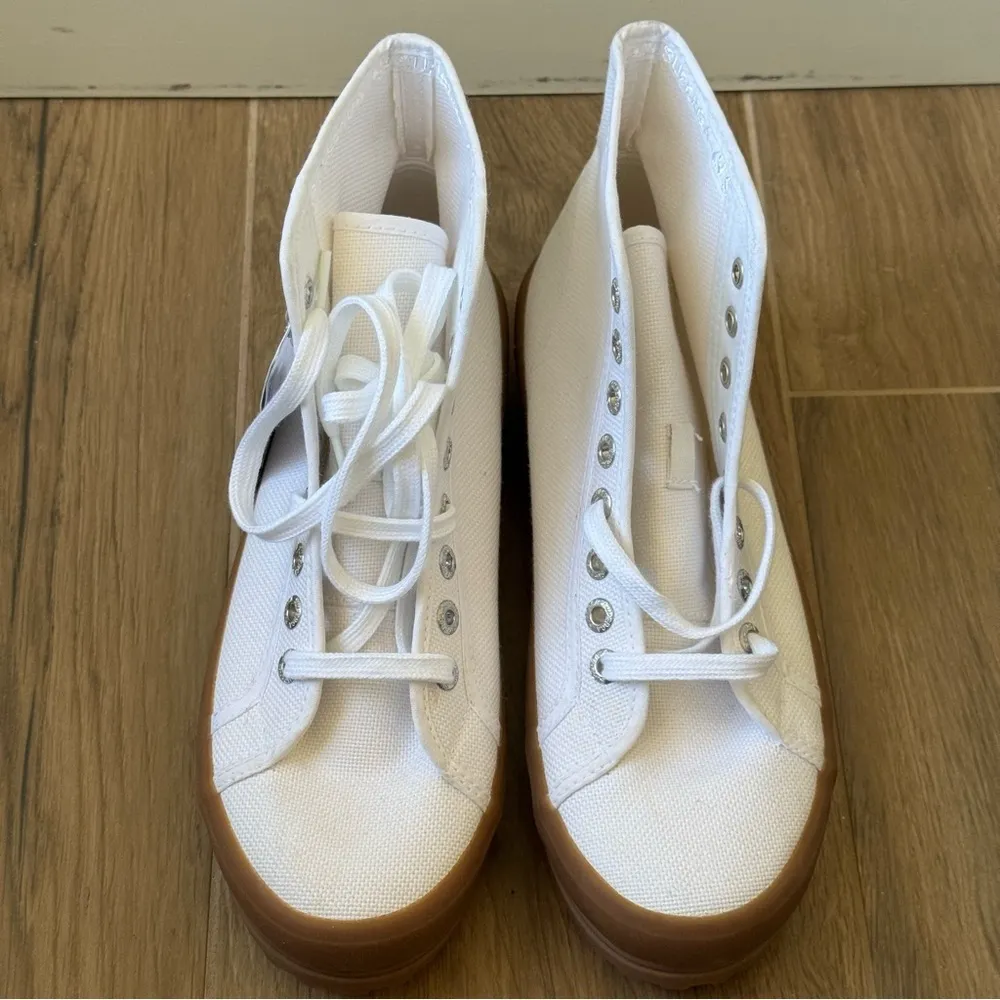 NWT SUPERGA 2341 Alpina White Gum High Top Sneakers - Image 6