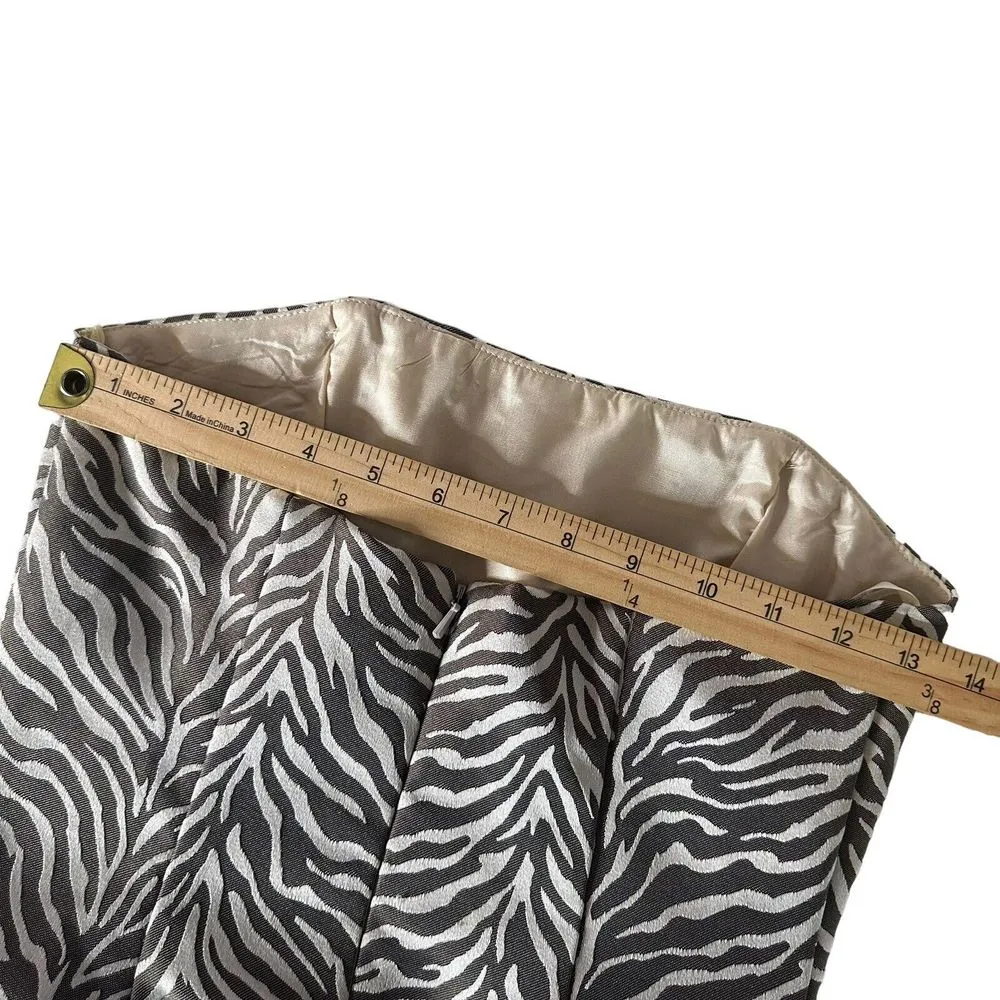 Jessica McClintock Animal Print Strapless‎ Dress Size 4 Bubble Hem Statement NEW - Image 16