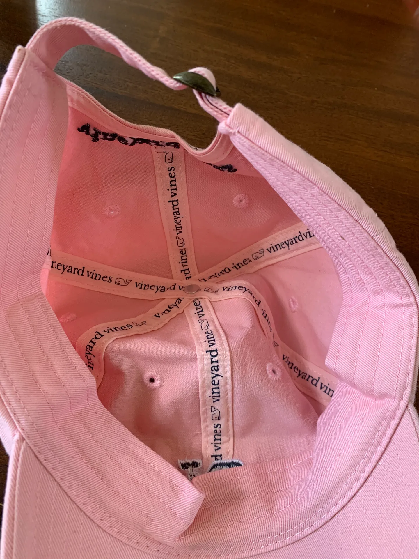 Vineyard Vines Pink Baseball Hat - Image 3