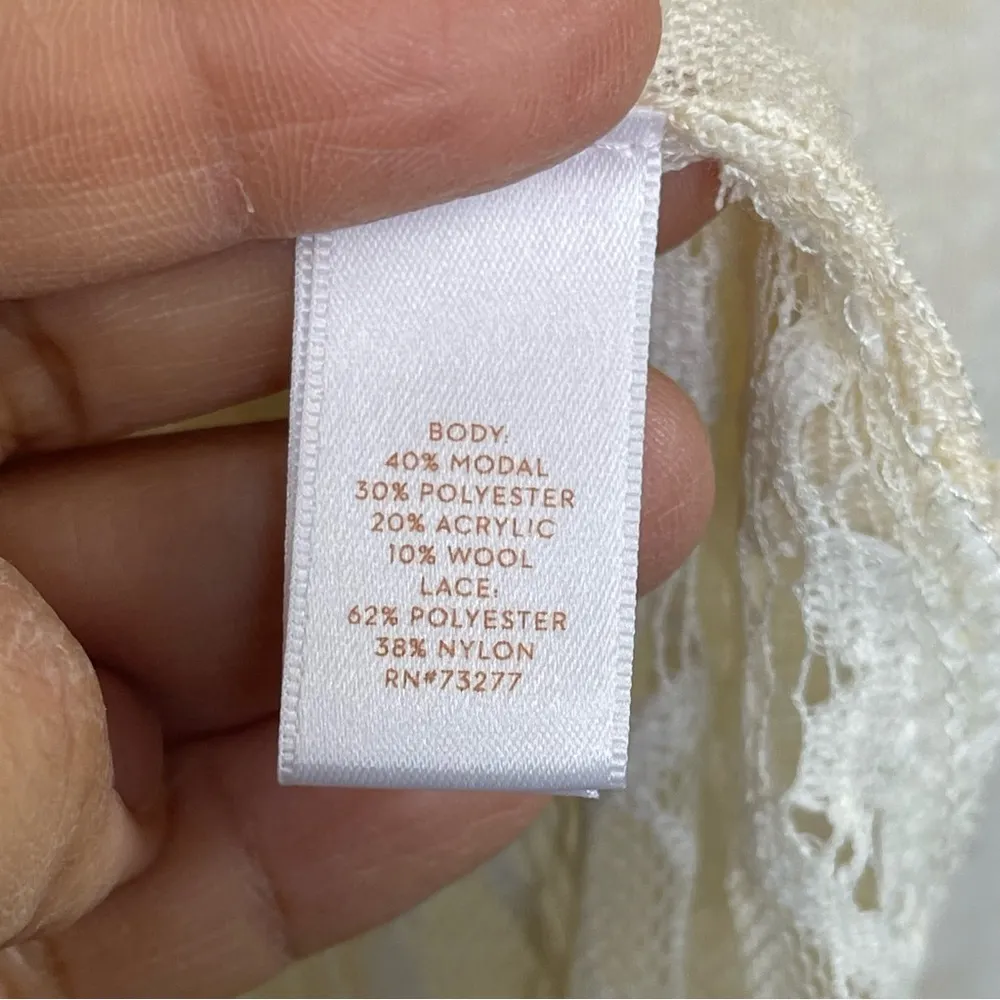 LC Lauren Conrad Flowy woven cardigan SZ L - Image 5