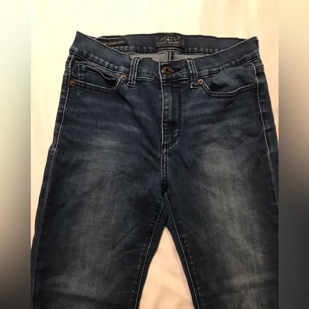 Lucky Brand Women’s Brook Legging Jean Dark Blue Skinny Leg Size 10/30 - Image 3