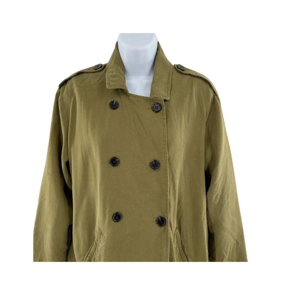 The Hanger Double Breasted Shirt Jacket Shacket Small - Image 11