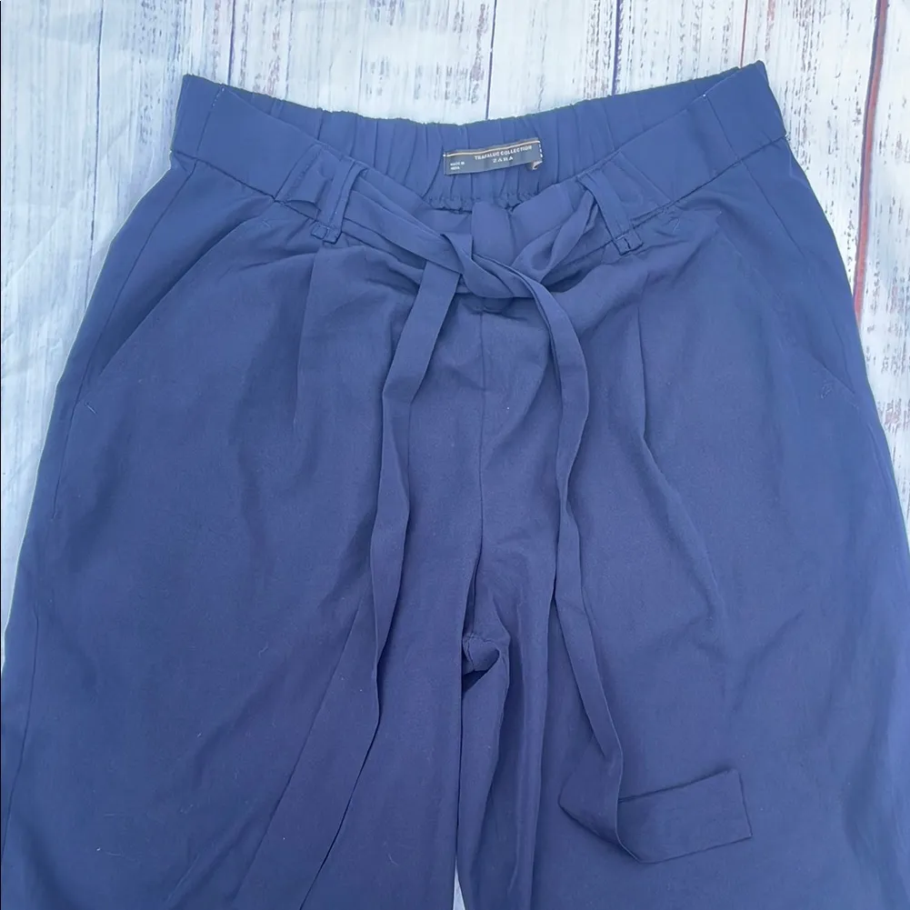 Zara Navy Blue Trousers - Image 3