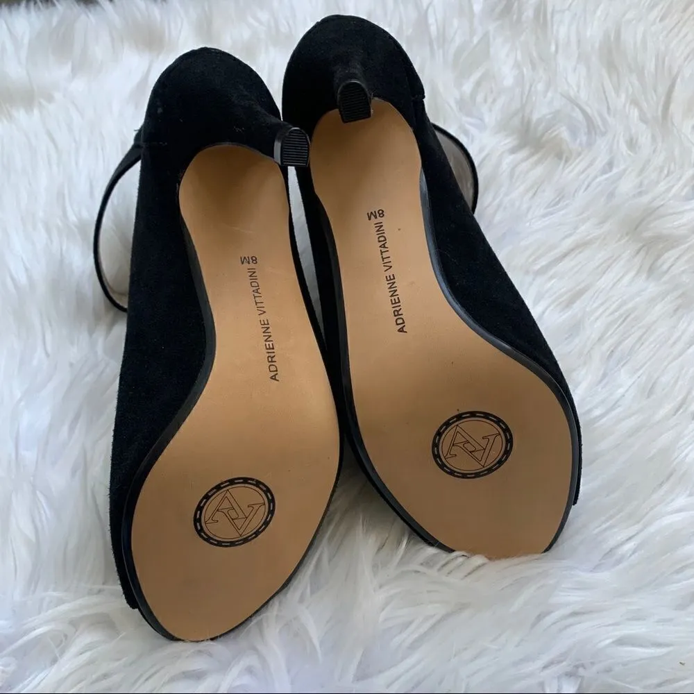 Adrienne Vittadini AV-Gail Stiletto Ankle Boots Black Heeled Booties Size 8 - Image 8