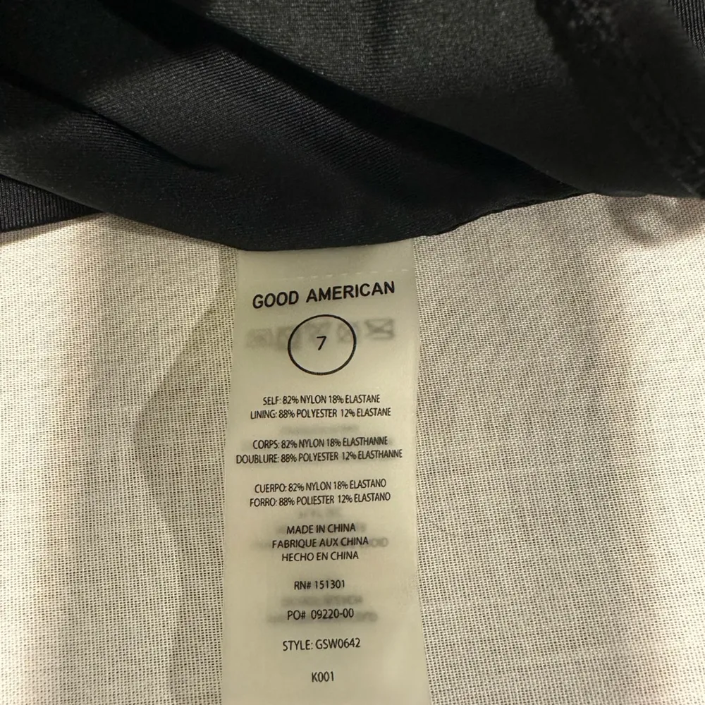 Good American Miami Cutout Black One-Piece Swimsuit Size 7 - 4XL NWT - Image 7