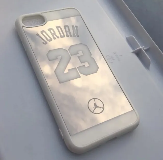 iPhone 6/6s Cute HD NBA Michael Jordan Mirror Case White  - Image 6
