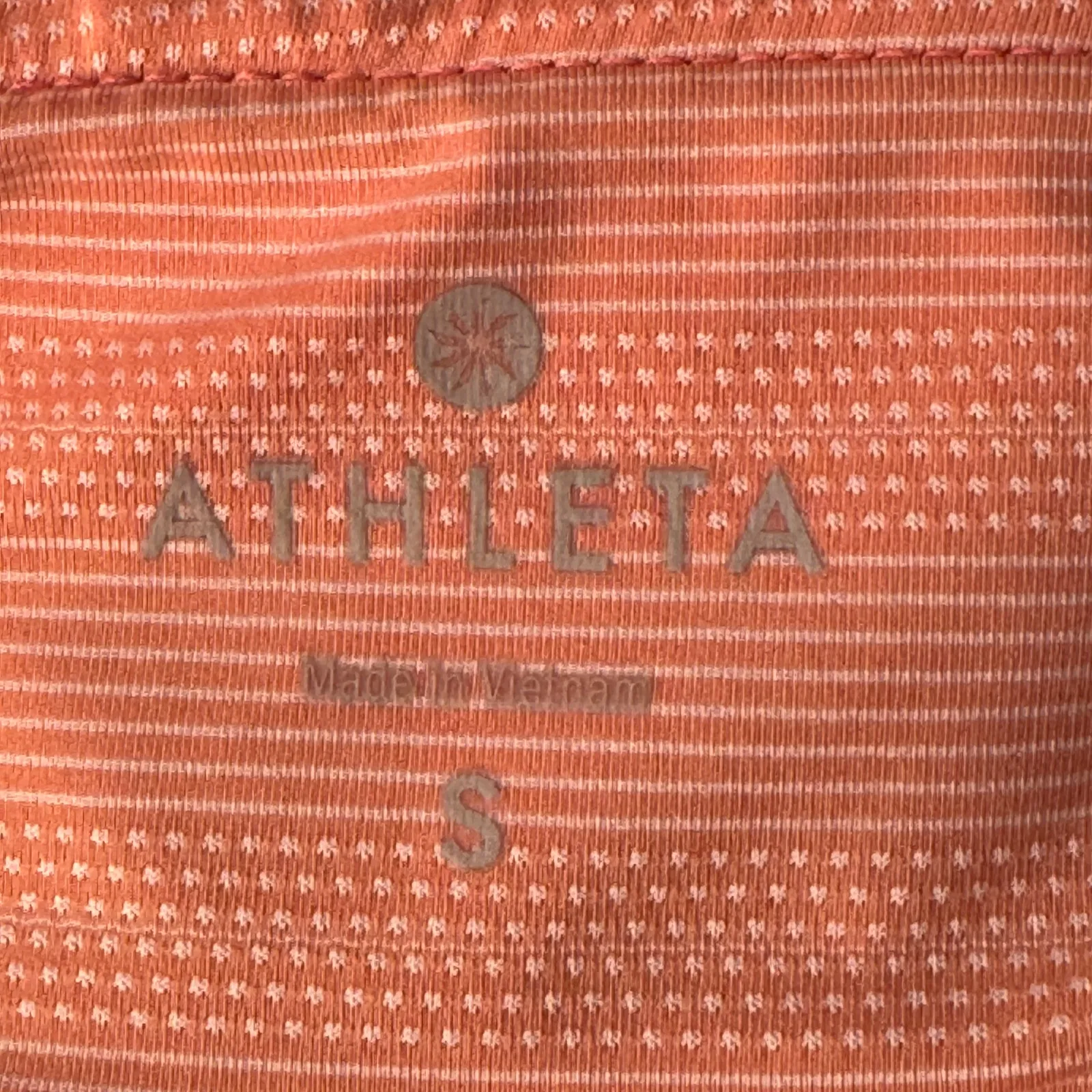 Athleta Small Swagger Tiered MIni Skort Ruffled Stretch Pull-On Dot Stripe Coral - Image 5