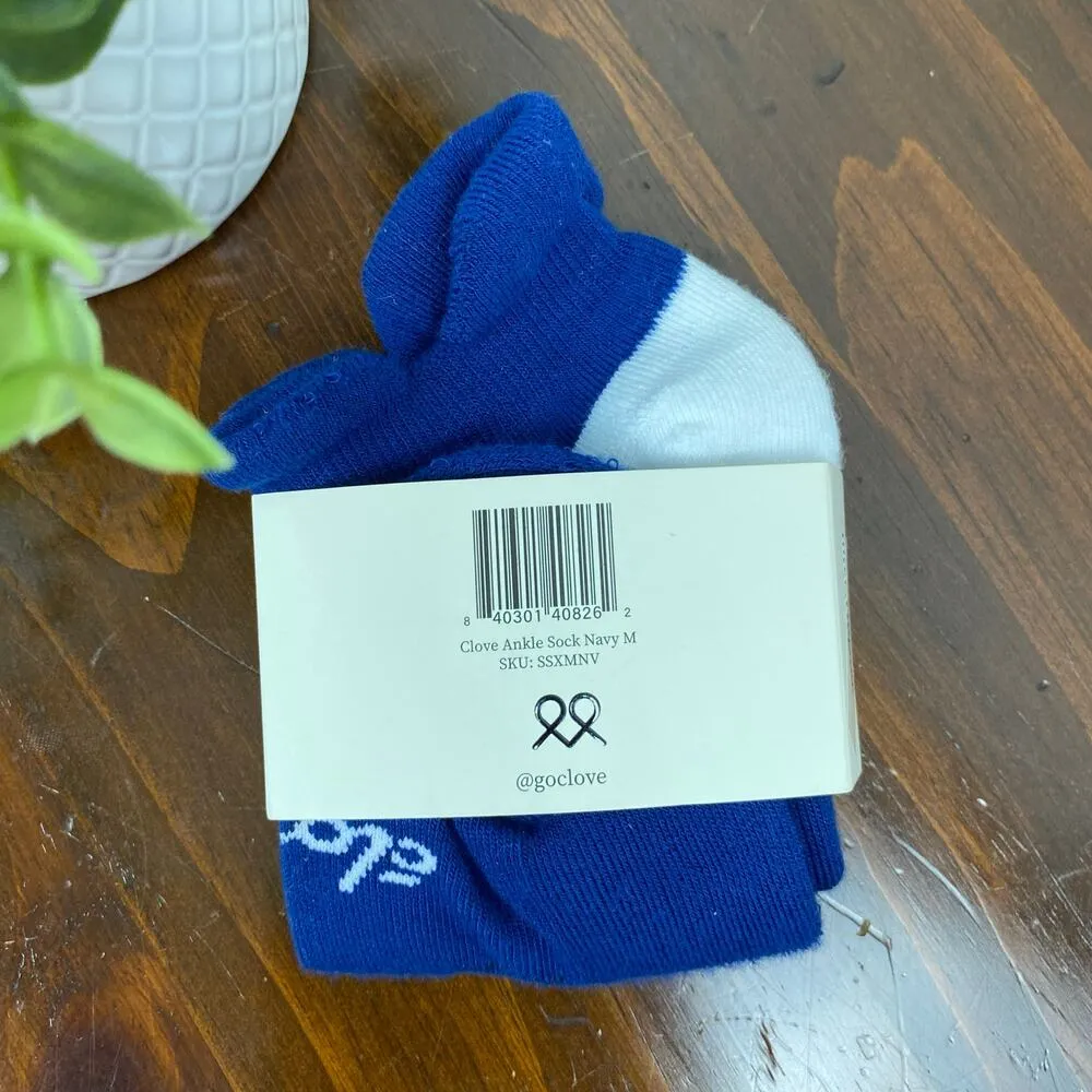 Clove Ankle Socks Medium Navy Blue - Image 5