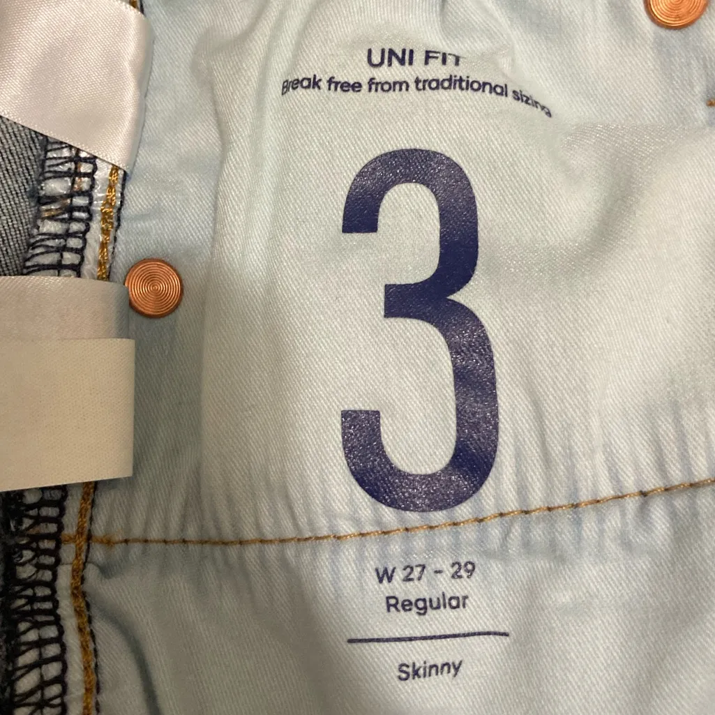 Lucky Brand Uni Fit Dark Wash Blue Skinny Jeans Size 27-29 - Image 5