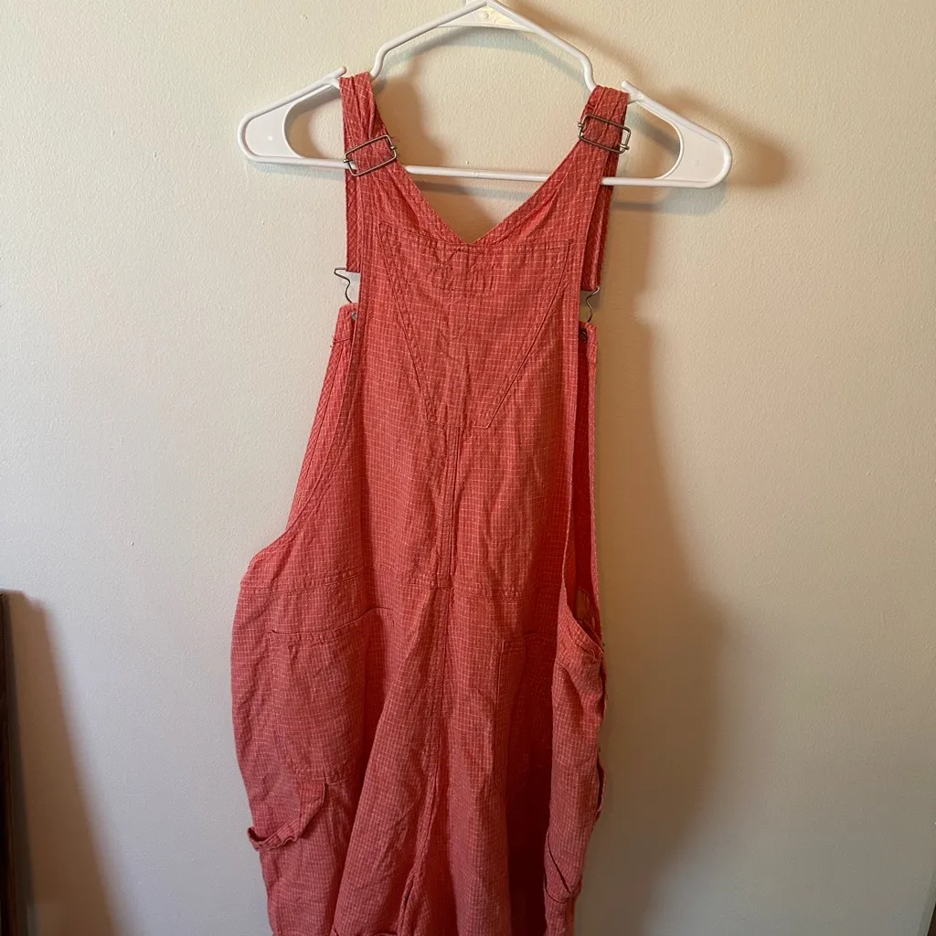 Cherokee Plus Size Coral Textured Overalls - Image 3