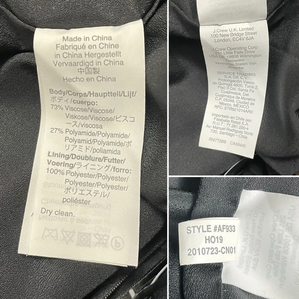 NWT J. Crew Black Velvet Pull-On Midi Skirt Women’s Size Small Party Career NEW - Image 12